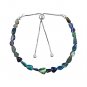 Ethiopian Black Opal Tumble 5x3-7x8mm Smooth beads adjustable stacking bracelet | STK-2578