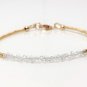 Herkimer Diamond Uncut Chips 3-4.5mm Faceted beads adjustable stacking bracelet | STK-3542