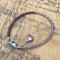 Amethyst & Pink Amethyst Rondelle 2mm Faceted beads adjustable stacking bracelet | STK-0448