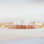 Citrine & Sunstone Rondelle 2.5-3.5mm Faceted beads adjustable stacking bracelet | STK-2248