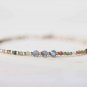 Multi Agate & Labradorite Round 2-3mm Faceted beads adjustable stacking bracelet | STK-4689