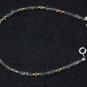 Carnelian & Labradorite Rondelle 2.5mm Faceted beads adjustable stacking bracelet | STK-1936