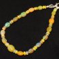 Ethiopian Opal Rondelle & Oval 3-8x10mm Smooth beads adjustable stacking bracelet | STK-2677
