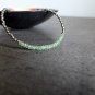 Emarlad & Pyrite Rondelle 2.5-3.5mm Faceted & Smooth beads adjustable stacking bracelet | STK-2415
