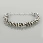Golden Obsidian & Pearl Rondelle 3mm Faceted & Smooth beads adjustable stacking bracelet | STK-3235