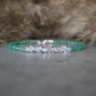 Herkimer Diamond & Green Aventurine Round 3mm Faceted beads adjustable stacking bracelet | STK-3559
