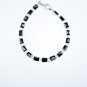 Black Spinel & Crystal Quartz Mix 4.5X6.5-5X7-3.75mm Mix beads stacking bracelet | STK-1349