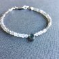 Labradorite & Moonstone Rondelle & Fancy 4-6x4mm Faceted beads stacking bracelet | STK-4094