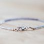 Iolite, Rainbow Moonstone & Labradorite Round 2mm Faceted beads stacking bracelet | STK-3770