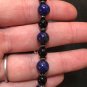 Black Obsidian, Hematite & Lapis Lazuli Round 6-8mm Smooth beads stacking bracelet | STK-1084