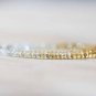Shaded Citrine & Rainbow Moonstone Rondelle 3-3.5mm Faceted beads stacking bracelet | STK-5427