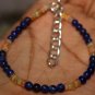Lapis Lazuli & Ethiopian Opal Round & Rondelle 3.5-4mm Smooth beads stacking bracelet | STK-4315