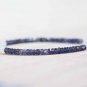 Iolite & Ethiopian Welo Opal Rondelle 3.5-4mm Faceted & Smooth beads stacking bracelet | STK-3764
