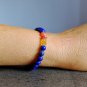 Lapis Lazuli & Citrine & Multi Stone Round & Fancy 5-6mm Smooth beads stacking bracelet | STK-4314
