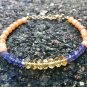 Citrine, Iolite & Apricot Agate Rondelle