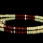 Garnet & Ethiopian Opal Round & Rondelle 3-3.5mm Faceted & Smooth beads bracelet | STK-3145