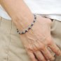 Lapis Lazuli, Pyrite & Jasper Round & Tyre 3-4mm Faceted & Smooth beads bracelet | STK-4358