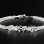 Rainbow Moonstone & Herkimer Diamond Round & Fancy 3-6x4mm Faceted beads bracelet | STK-5261