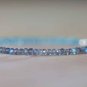 Aqua Apatite, Labradorite & Herkimer Diamond Rondelle 4-5mm Faceted beads bracelet | STK-0697