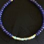 Ethiopian Welo Opal & Blue Sapphire Rondelle 3-4mm Faceted & Smooth beads bracelet | STK-2788