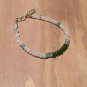 Rainbow Moonstone, Chrome Diopside & Apatite Rondelle 3-4mm Faceted beads bracelet | STK-5285