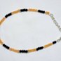 Garnet, Carnelian, Rainbow Moonstone & Black Onyx Rondelle 3mm Faceted beads bracelet | STK-3193