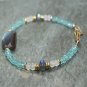 Labradorite, Apatite & Moonstone Rondelle & Rectangle 3-14x10mm Faceted beads bracelet | STK-4062