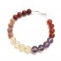 Ametrine, Sunstone, Carnelian, Jasper, Citrine & Quartz Round 8mm Smooth beads bracelet | STK-0542