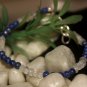 Lapis Lazuli & Rainbow Moonstone Round & Rondelle 4-5mm Smooth & Faceted beads bracelet | STK-4329
