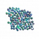 2 Pcs. Of Natural Black Ethiopian Opal Round Cabochon 7mm loose gemstone. | OW_00441