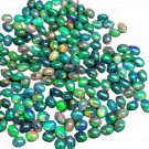 1 Pcs. Of Natural Black Ethiopian Opal Oval Cabochon 7x9mm loose gemstone. | OW_00525