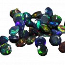 1 Pcs. Of Natural Black Ethiopian Opal Round Faceted 8mm loose gemstone. | OW_00532