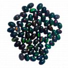 10 Pcs. Of Natural Black Ethiopian Opal Oval Cabochon 9x11mm loose gemstone. | OW_00682