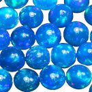 1 Pcs. Of Natural Blue Ethiopian Opal Round Cabochon 8mm loose gemstone. | OW_00796