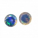 2 Pcs. Of Natural Ethiopian Opal Round Faceted 10x10mm loose gemstone. | OW_00879