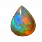 1 Pcs. Of Natural Ethiopian Opal Pear Cabochon 10x12mm loose gemstone. | OW_00892