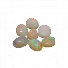 2 Pcs. Of Natural Ethiopian Opal Mix Cabochon 11.19 - 13.52mm loose gemstone. | OW_01000