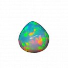 1 Pcs. Of Natural Ethiopian Opal Pear Cabochon 13.7x13.5mm loose gemstone. | OW_01067
