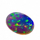 1 Pcs. Of Natural Ethiopian Opal Oval Cabochon 27.5X19.5X7mm loose gemstone. | OW_01189