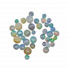18 Pcs. Of Natural Ethiopian Opal Round Cabochon 3.90 - 8.09mm loose gemstone. | OW_01250