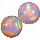 2 Pcs. Of Natural Ethiopian Opal Round Cabochon 3mm loose gemstone. | OW_01255