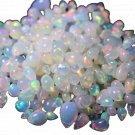 1 Pcs. Of Natural Ethiopian Opal Teardrop Cabochon 3x3.5-5.5x8mm loose gemstone. | OW_01256