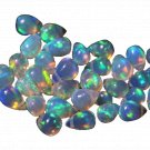 1 Pcs. Of Natural Ethiopian Opal Teardrop Cabochon 3x4.3-5x7mm loose gemstone. | OW_01266