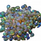10 Pcs. Of Natural Ethiopian Opal Teardrop Cabochon 3x4.5-5.5x8mm loose gemstone. | OW_01273