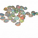 2 Pcs. Of Natural Ethiopian Opal Pear Faceted 4x6mm loose gemstone. | OW_01481