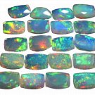 5 Pcs. Of Natural Ethiopian Opal Rectangle Faceted 5x7mm loose gemstone. | OW_01587