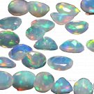 10 Pcs. Of Natural Ethiopian Opal Oval Faceted 6x8mm loose gemstone. | OW_01806