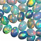 2 Pcs. Of Natural Ethiopian Opal Oval Cabochon 6x8mm loose gemstone. | OW_01827