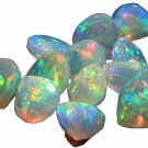 5 Pcs. Of Natural Ethiopian Opal Heart Faceted 7mm loose gemstone. | OW_01924