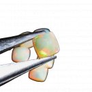 6 Pcs. Of Natural Ethiopian Opal Cushion Faceted 7mm loose gemstone. | OW_01942